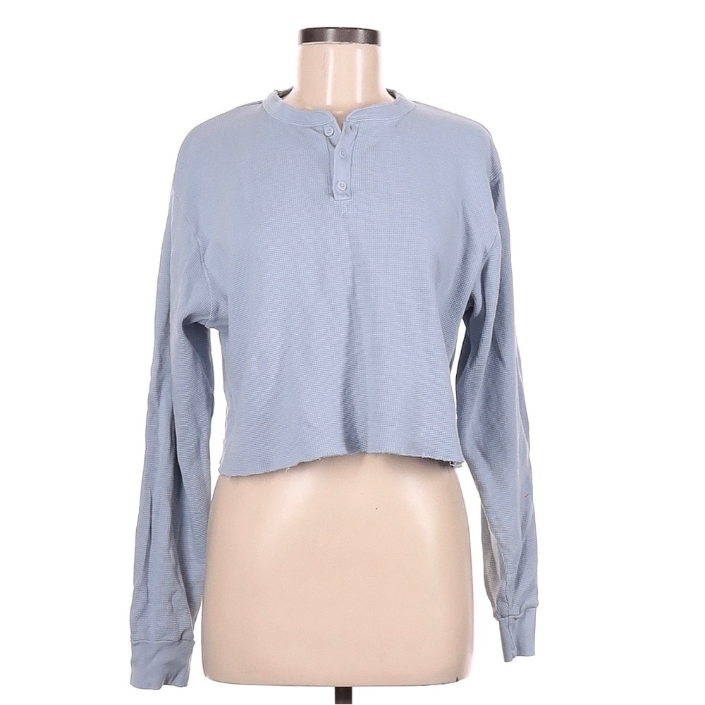 Brandy Melville- Blue Thermal Top